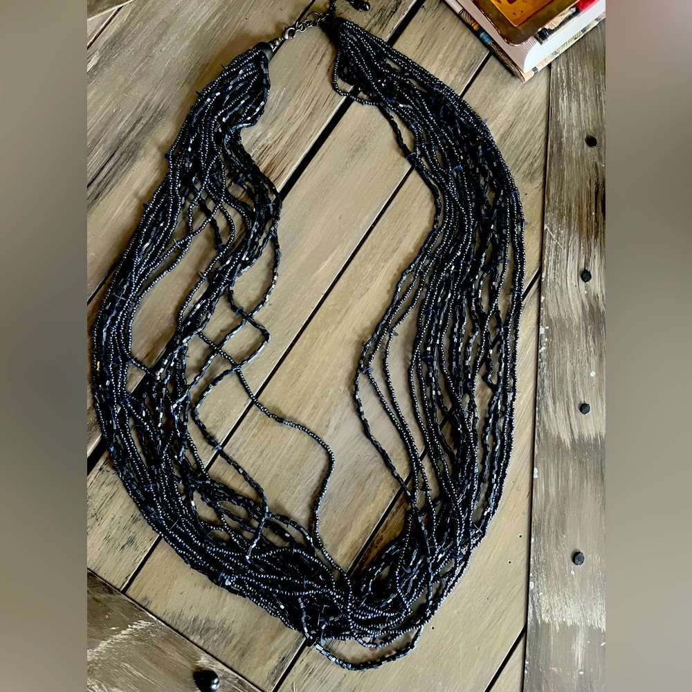 Multilayer necklace.